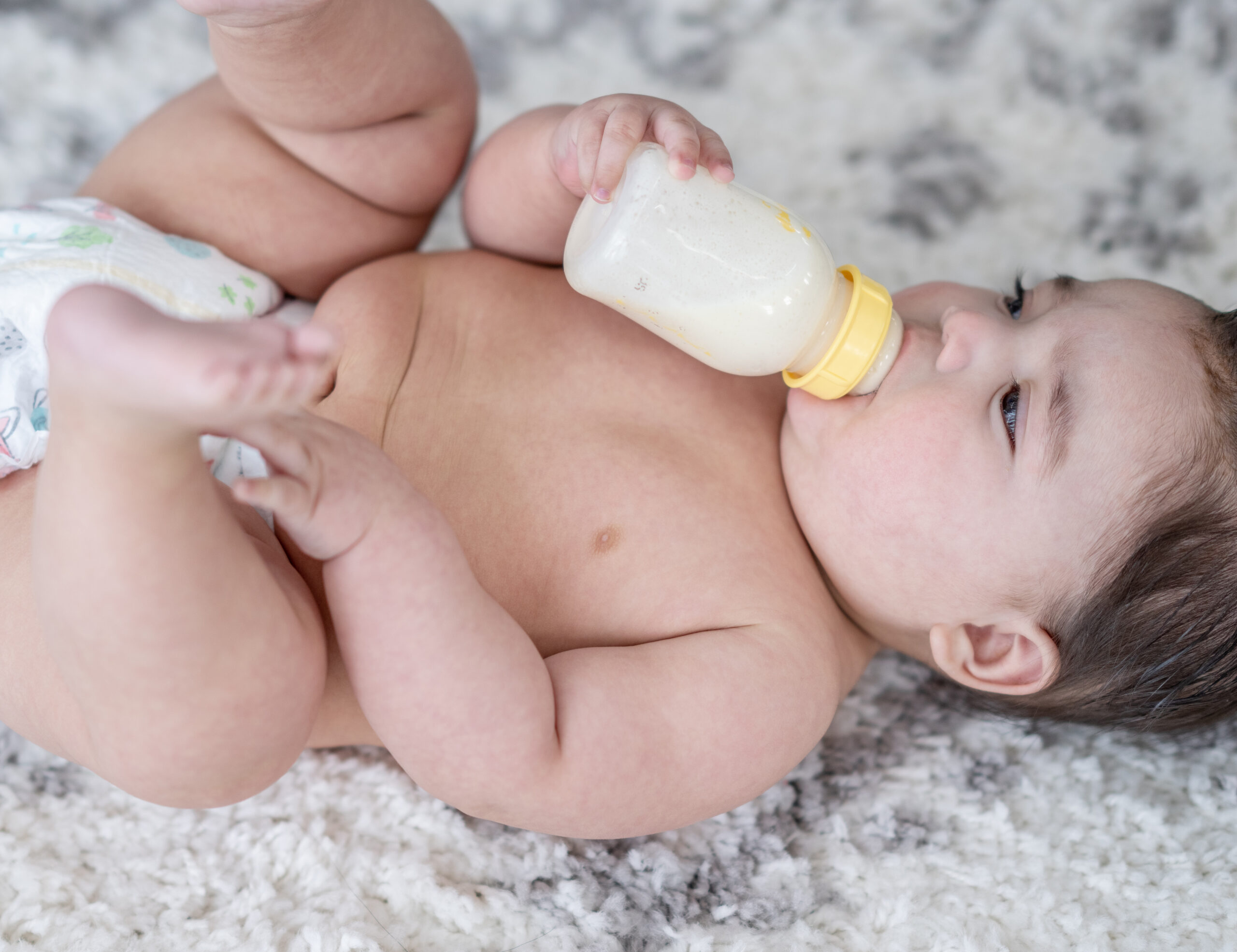 Baby Boy with a Bottle