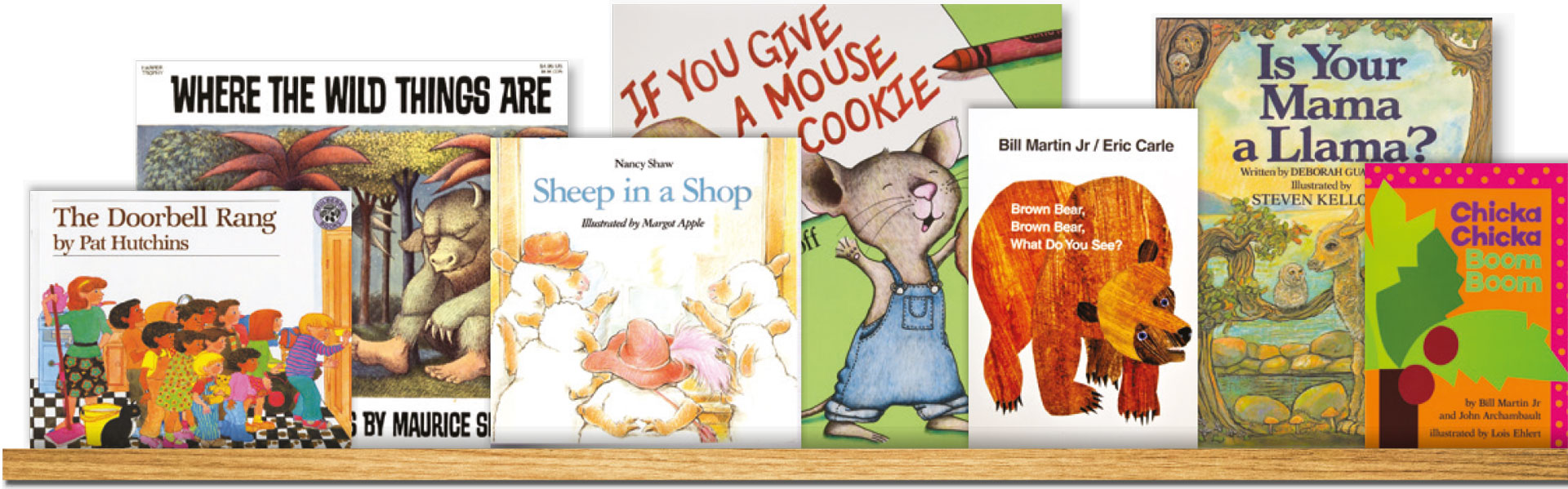 kids storybooks on shelf