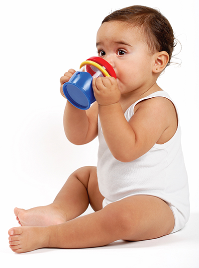 child using cup