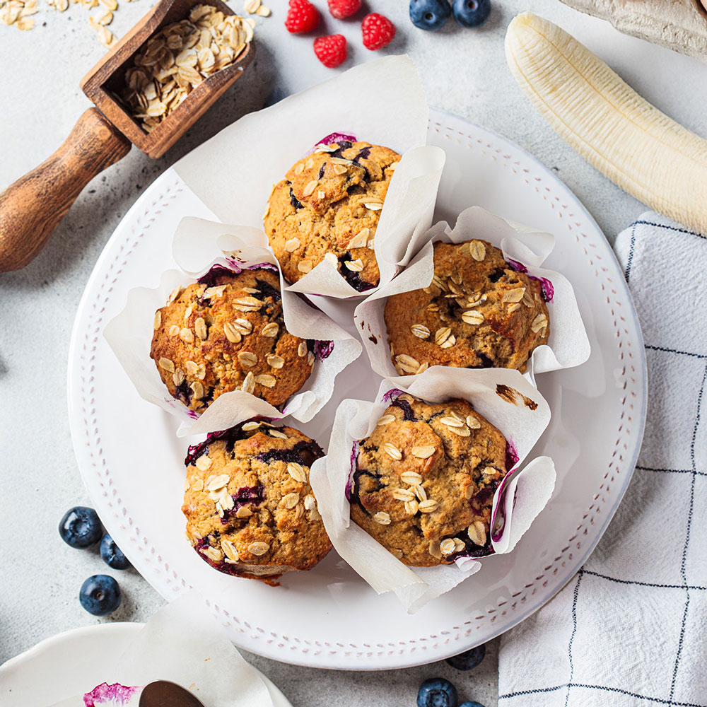 Banana Berry 
Oatmeal Cups