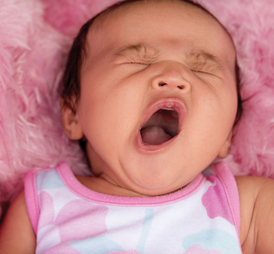 Sleepy baby image