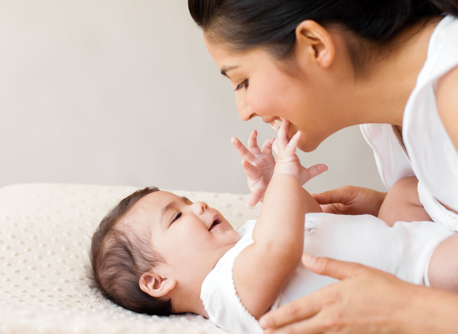 Mom with baby