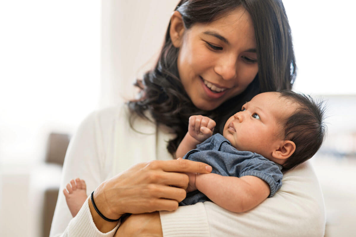 Mom with baby image