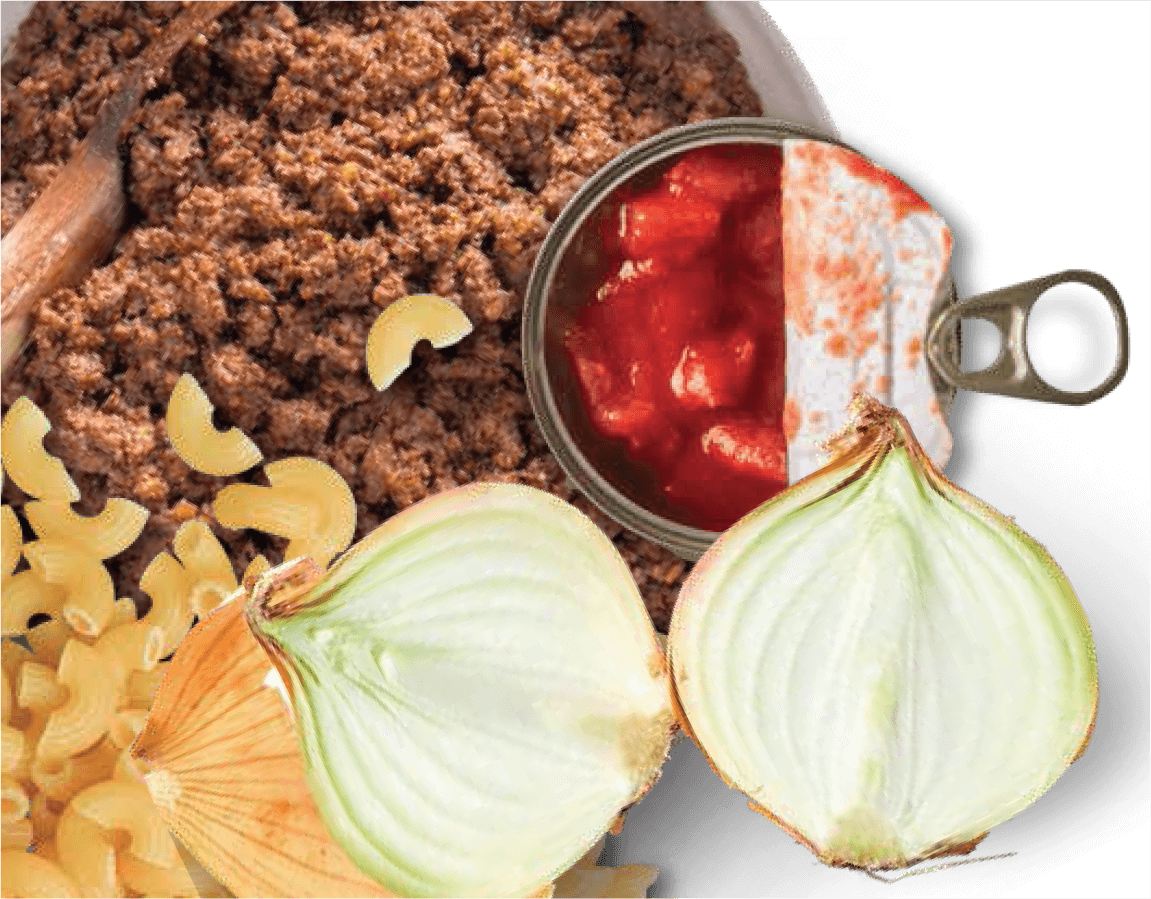 Mix Macroni Tomato Hamburger Casserole