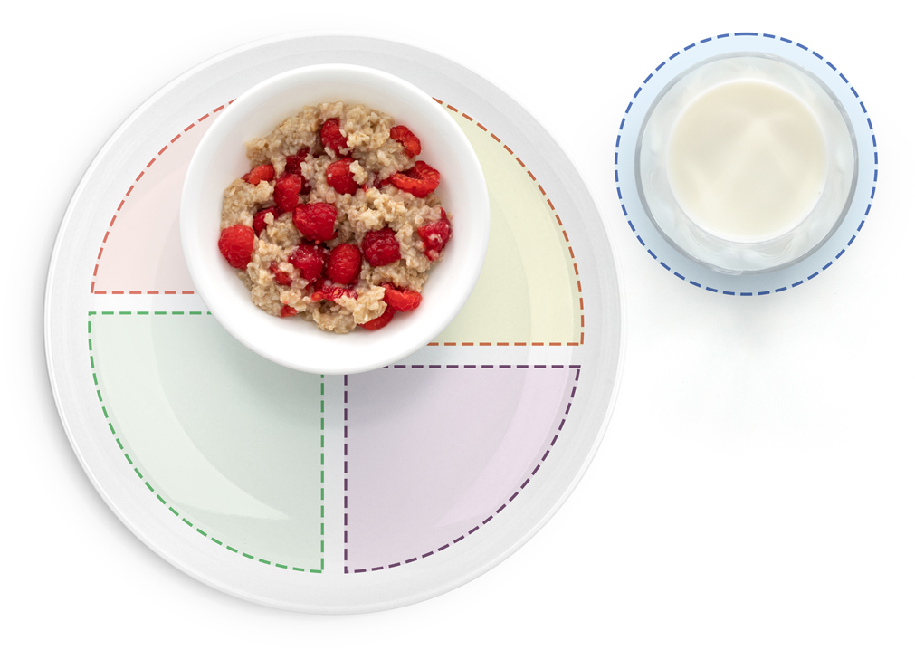Section showing image of Avena con frambuesas