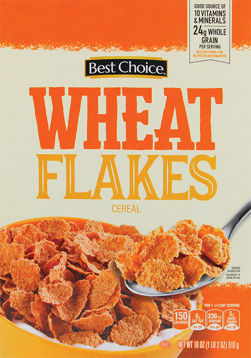 Best Choice Wheat Flakes cereal