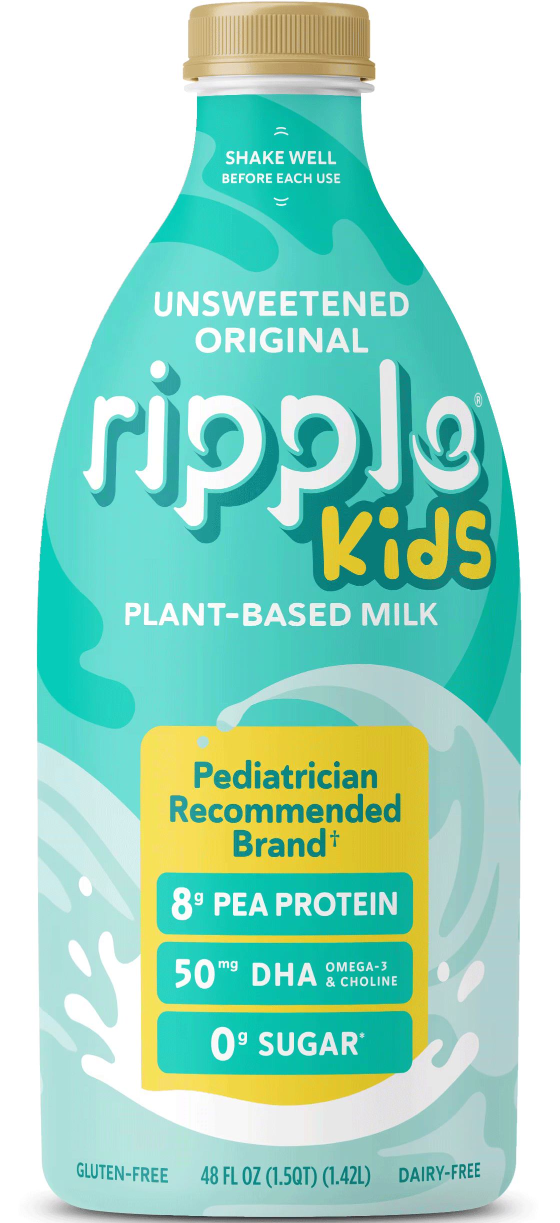 Ripple kids unsweetened milk bottle