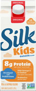Silk Kids Oatmilk carton, nutritional details highlighted.
