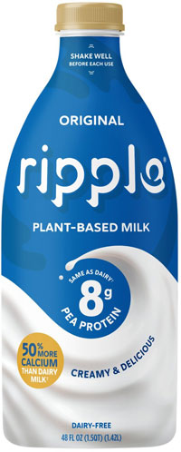 Ripple plant-based milk bottle