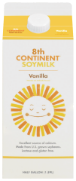 Carton of 8th Continent vanilla soymilk.