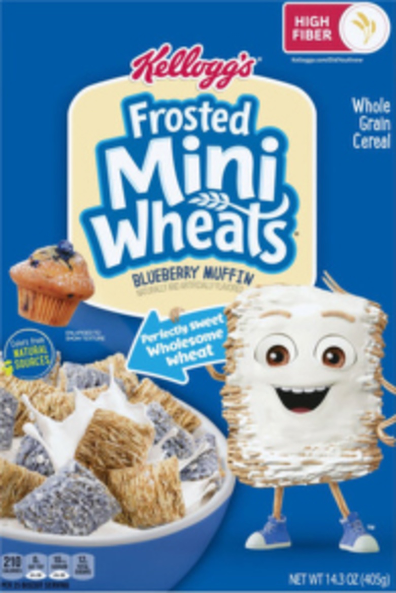 Kellogg's Frosted Mini-Wheats Blueberry Muffin cereal box