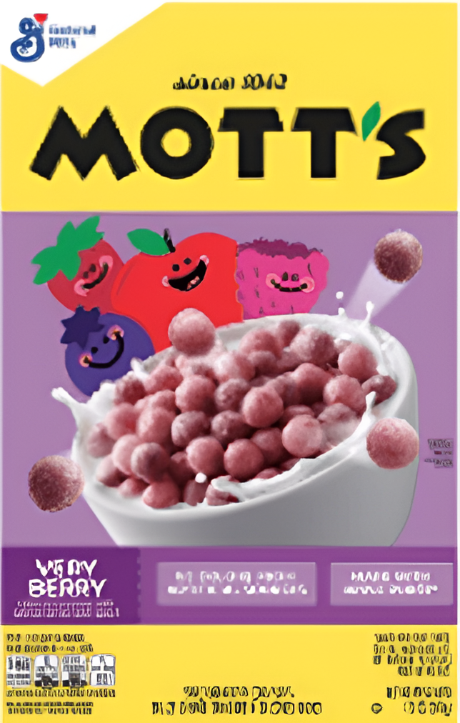 Mott's Apple Cinnamon cereal box